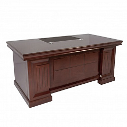 Стол руководителя Марсель 18351, 2 тумбы в комплекте, Fiorenzo, 1800*900*760, шпон орех
