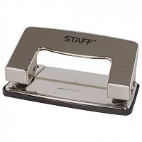 Дырокол металлический STAFF "Design", до 10 листов, никель, 226855