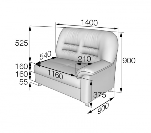 Премьер. Модуль 2-местный левый. фото 2 Премьер. Модуль 2-местный левый. фото 2